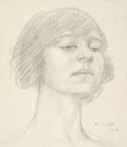 Head of Dora Carrington