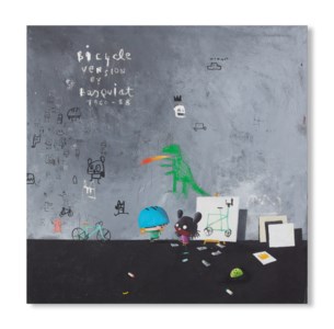 Edgar Plans, Bicycle Version (Basquiat Tribute)