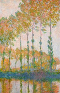 Claude Monet, Peupliers au bord de l ’ Epte, automne