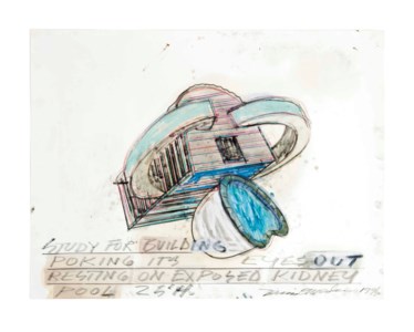 Study for Building Poking its Eyes Out