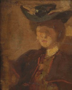 Dame au chapeau