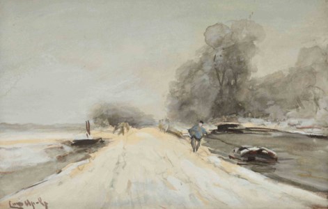On a snowy track