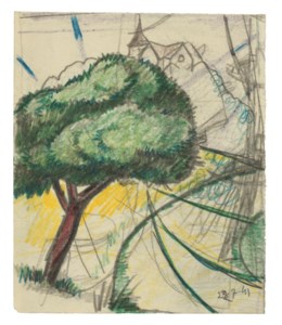 Paysage aux rayons