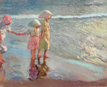 Joaquín Sorolla y Bastida, Las tres hermanas en la playa