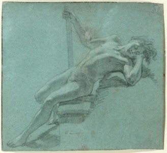 Study of a male nude, said to be Endymion