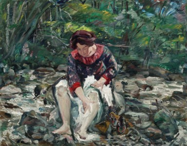 M ä dchen im Waldbach