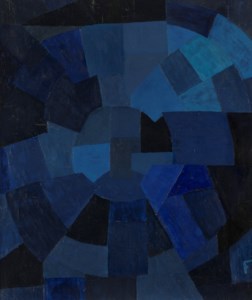 Komposition in Blau