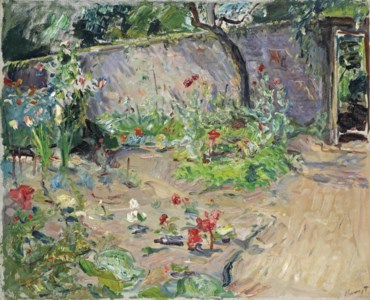 Gartenecke in der Sonne