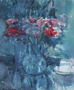 A still life with flowers