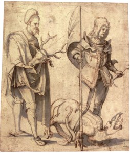 Saint Hubert and Saint George