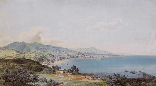 View of the Bay of Genoa