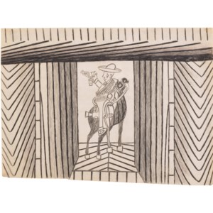 Untitled (Horse and Rider), circa 1953