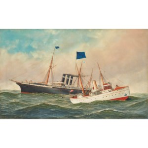 NEW YORK AND THE PILOT BOAT