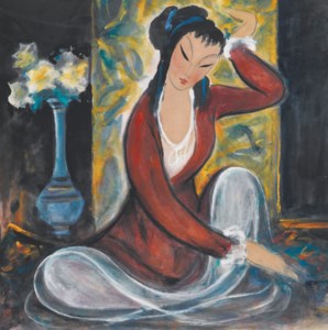 Lin Fengmian 林風眠, Seated Lady