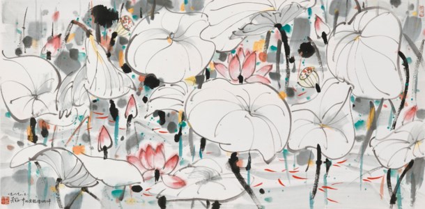 Wu Guanzhong, Waterlilies
