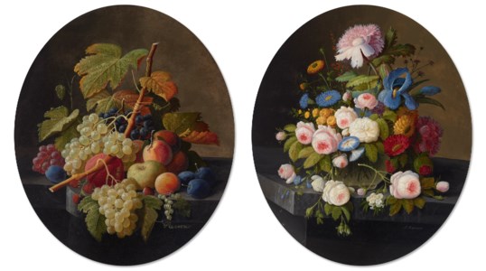 Fruit and Flowers : A Pair of Works