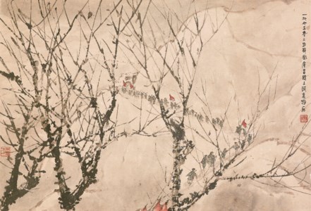 Fu Baoshi, Marching through the Winter Mountains