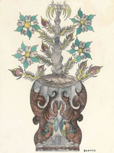 Tree with Birds; and Tree