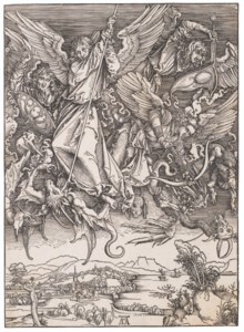 Saint Michael fighting the Dragon, from: The Apocalypse