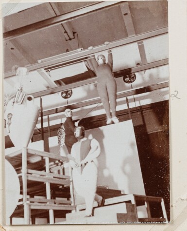 Oskar Schlemmer's pantomime ‘Treppenwitz’ from the Bauhaus stage with Andor Weininger, Oskar Schlemmer, Hermann Röseler, Werner Siedhoff, 1927