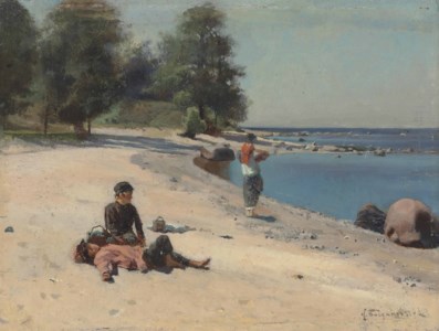 On the beach