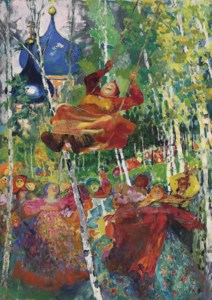 Baba on a swing