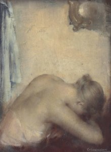 Young woman in repose