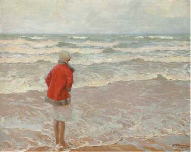 Jeune fille à la mer