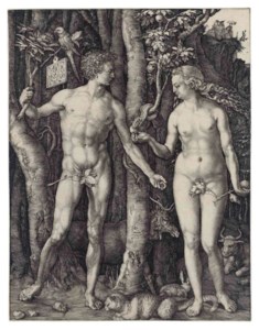 Albrecht Dürer, Adam and Eve (B., M., Holl. 1; S.M.S. 39)