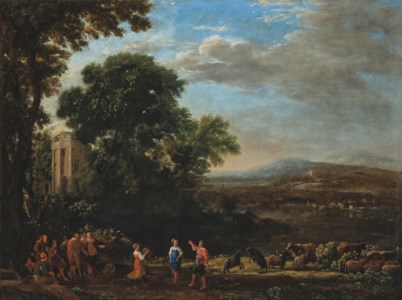 Landscape with a rural dance