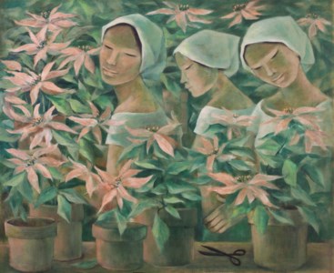 Gathering Poinsettias