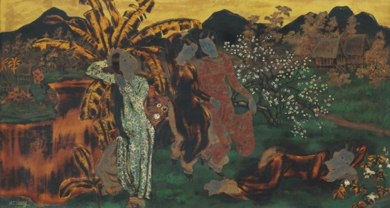 Ladies in a Garden