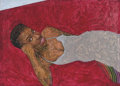 Amoako Boafo, Red Couch