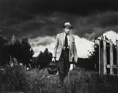 Dr Ernest Ceriani makes a house call on foot, Kremmling, Colorado (from 'Country Doctor' essay), September 20, 1948