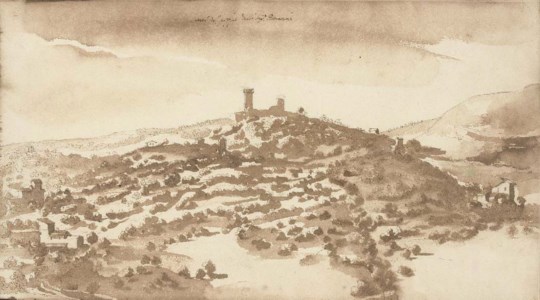 View of Castel di Poggio, Tuscany