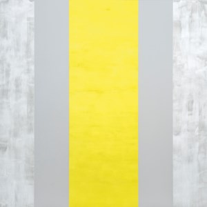 Mary Corse, Untitled (White, White, Yelllow, Beveled)