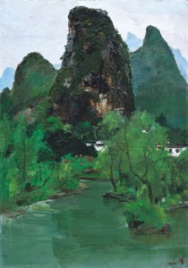 Wu Guanzhong, By the Side of the Li River (I)