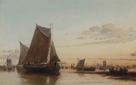 Shipping at sunset
