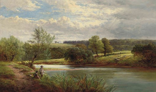 A day's fishing on the river
