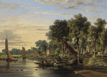 On the river Yare near Thorpe church