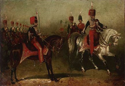 11th Hussars on parade