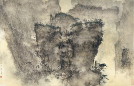 A Gathering of Pines and Clouds