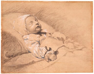 Recto: Portrait of a dead child, the artist's cousin Verso: Portrait of a gentleman, traditionally identified as John Hoskins Junior (circa 1617-after 1703), the artist's cousin