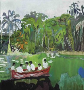 Peter Doig, Red Boat (Imaginary Boys)