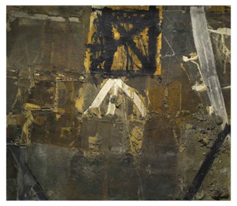 Antoni Tàpies, Matèria damunt tela i collage paper (Matter on Canvas and Collage Paper)