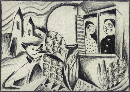 Couple dans la fenêtre