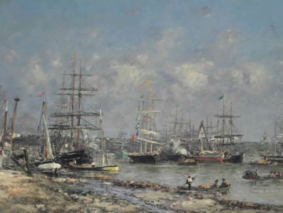 Eugène Boudin, Bordeaux, le port