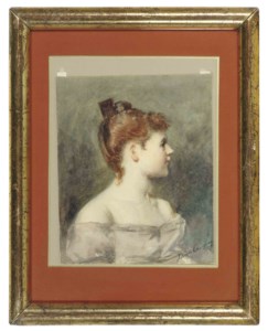 Portrait of an elegant young woman