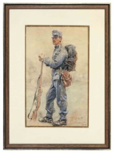 An alert soldier