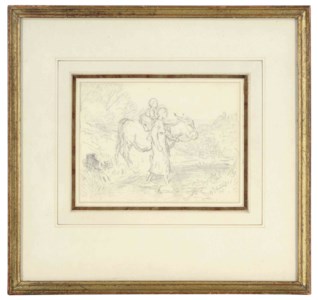 Study for "Crossing the Brook"